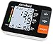 AccuMed ABP802 Portable Upper Arm Blood Pressure Monitor with One-Touch Intelligent Automatic Measurement (Black) - 4-in-1 Functionality for Systolic / Diastolic BP, Heart Rate (BPM), Hypertension Guide (WHO Classification Indicator), & Arrhythmia Alerts - Includes Voiced Audio / Silent Mode, High-Contrast LCD Display, Built-in Storage Memory, Carrying Pouch, USA Warranty, and More *FDA Approved with Clinically Proven, Professional Accuracy for Home Medical Use