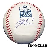 Joe Mauer Autographed Target Field Inaugural Baseball w/ 7