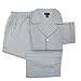 Botany 500 Mens Big & Tall Cotton Broadcloth Long Sleeve and Long Leg Pajama Set