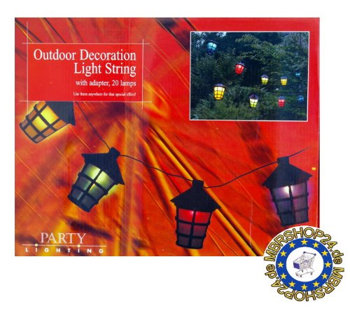 Imagen 2 de Tira de farolillos de colores - 20 luces