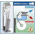 WENKO Edelstahl Bad WC-Garnitur BIDEO - Toilettenpapierhalter & Toilettenb�rste - Badezimmer Set - Halter f�r WC B�rste & Toilettenpapier