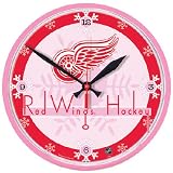 Detroit Red Wings Wall Clock (Pink)