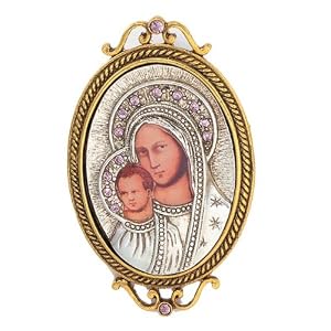 Iconica Mary and Child Brooch