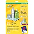 Avery Zweckform L7781-25 Crystal Clear Etiketten 45,7x25,4 mm