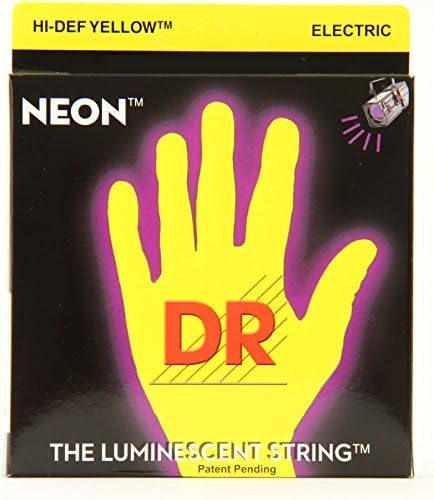 DR Neon Hi-Def Yellow K3 Coated Electric Guitar String NYE-10 Medium [10-46]