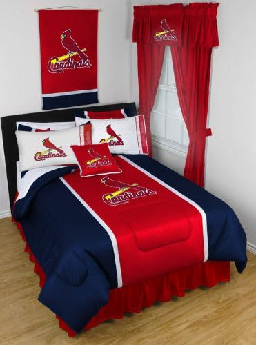 MLB St Louis Cardinals Baseball Set of 2 Logo Pillow Cases