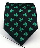 100% Silk Woven Black St. Patrick's Day Tie