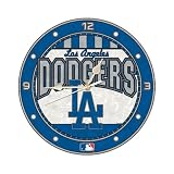MLB Los Angeles Dodgers 12-Inch Art Glass Clock