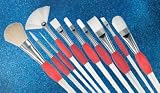 WHITE SYNTH OVAL WASH BRUSH