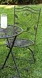 Folding Bistro Chair with Bird Detail Folding Bistro Chair with Bird Detail