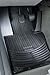 BMW Black Front All Season Weather Rubber Floor Mat Set Fitting X5 E53 Model Year 2001 2002 2003 2004 2005 2006