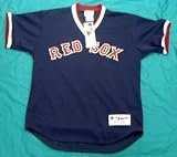 Red Sox Authentic Blue Training Shirt Large NEW