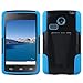 LG Sunrise Case, LG Lucky Case - Armatus Gear (TM) DUO SHIELD Hybrid Armor Case Phone Cover For NET10 LG Sunrise L15G and TRACFONE LG Lucky L16C - Blue / Black