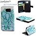 Galaxy S6 case,JanCalm [Kickstand] New Pattern Premium PU Leather Wallet [Card/Cash Slots] Flip Case Cover for Samsung Galaxy S 6 (NOT FIT S6 Active) + Crystal Pen (Elephant)