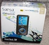 Sandisk Sansa E250R Rhapsody 2 Gb Mp3 Player
