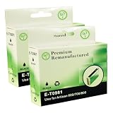 Remanufactured Ink Cartridge Replacement for Epson T098120 (2 Black)