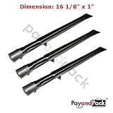 10031 BBQ Gas Grill Replacement Straight Stainless Steel Burner for Uniflame, Lowes Model Grills and compatible with MCM parts
