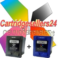 Cartridgesellers24� 2er Set HP Druckerpatronen (Refill) 1 x HP 21 XL Black 20ml (C9351AE) + 1 x HP 22 XL Color 20ml (C9352) f�r Hewlett Packard Deskjet: 3910 / 3920 / 3930 / 3940 / 3950 / D1300 Series / D1311 / D1320 / D1330 / D1338 / D1341 / D1360 / D1368 / D2320 / D2330 / D2338 / D2345 / D2360 / D2430 / D2445 / D2450 / D2460 / D2468 / F2100 Series / F2110 / F2120 / F2128 / F2140 / F2180 / F2185 / F2187 / F2188 / F310 / F325 / F335 / F340 / F350 / F370 / F375 / F378 / F380 / F385 / F388 / F390 / F394 / F4100 Series / F4135 / F4140 / F4150 / F4172 / F4175 / F4180 / F4185 / F4188 / F4190 / F4194 Fax: 1250 / 1250XI Officejet: 1410 / 1410 XI / 4300 Series / 4311 / 4312 / 4314 / 4315 / 4315 V / 4315 XI / 4317 / 4319 / 4352 / 4353 / 4355 / 4357 / 4359 PSC: 1402 / 1403 / 1408 / 1410 / 1410V / 1410XI / 1415 / 1417