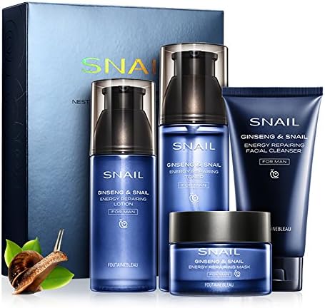 Men snail face cream serum skin care whitening cream acne repair oil control