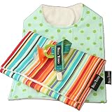 Bella Tunno Bib Bundle in Sky Spots and Beach Stripes