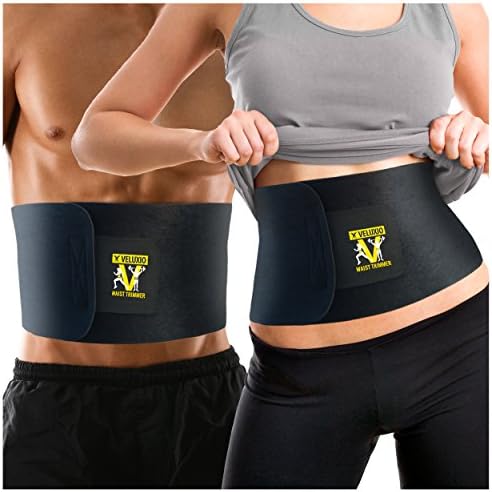 Waist Trimmer Ab Belt (Premium Edition) - Adjustable Weight Loss Sauna Belt For Men & Women With Lower Back & Lumbar Supports For Easy, Effortless Waist Slimming - 100% Lifetime Satisfaction Guaranteed.