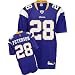 ADRIAN PETERSON PURPLE MINNESOTA VIKINGS REEBOK AUTHENTIC NFL FOOTBALL JERSEY SIZE 50(LARGE)