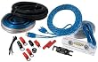 Sound Quest 4 Gauge Twisted RCA Blue Amplifier Wiring Kit