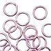 Light Pink Color Aluminum Open Jump Rings 6mm 19 Gauge (50)