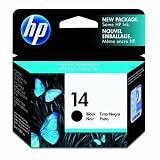HP 14 Black Ink Cartridge in Retail Packaging ~ HP