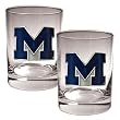 Michigan Wolverines NCAA 2pc Rocks Glass Set by Great American Products