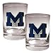 Michigan Wolverines NCAA 2pc Rocks Glass Set by Great American Products