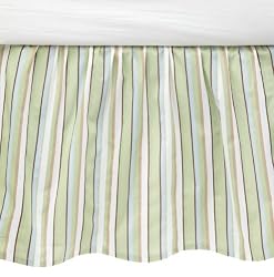 Carters Everyday Easy Dust Ruffle, Blue/Green/Brown