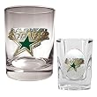 Dallas Stars NHL Rocks Glass & Square Shot Glass Set - Primary Logo by Great American Products