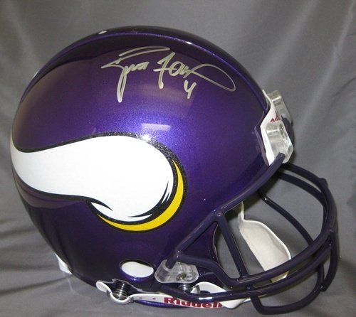 Brett Favre Autographed/Hand Signed Minnesota Vikings Proline Helmet