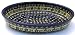 Bunzlauer Polish Pottery 349-175A Oval Baker, Blue with Yellow and Green