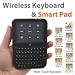 2.4 GHz Mini Wireless Media Keyboard w Touch Pad Touchpad Mouse Remote Control for Windows XP/Vista/7 PC HTPC