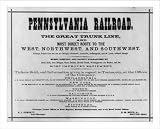 Historic Print (L): [Pennsylvania Railroad advertising material: general ad. listing services, ticket office
