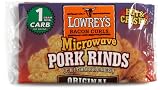 Lowrey's Bacon Curls Microwave Pork Rinds, Original,  1.75-Ounce Packages, 18 Count