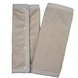 日本製 パイル地 ロングよだれパッド シートベルトカバー プラチナムベイビー (ベージュ)