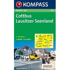 Cottbus - Lausitzer Seenland 1 : 50 000: Wanderkarte mit Radrouten. GPS-genau