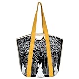 Bunny Vision Black Organic Cotton Handbag & Eco Tote
