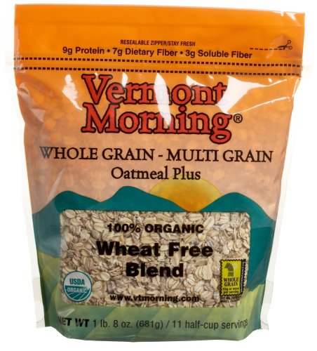 Vermont Morning Wheat-free Blend Oatmeal Plus, 24-Ounce Bags (Pack of 6) by Vermont Morning