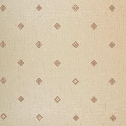 TGSIK Olivia Series Wallpaper Non-Woven textured Wallcoverings Creative Seal the Crack Yellow Color Pattern Design Floral European Elegant Decorative Wall Paper Rolls for living room, bedroom walls , 20.86 by 393.7 inches Brown Color
