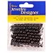6mm Loose Round Pearls, Black, 120 Pc Pkg (1 Pack)
