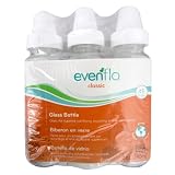 Evenflo 3 Pack Classic Glass Bottle, 8-Ounce ~ Evenflo