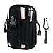 Tactical Pouch - Compact Water-resistant Molle EDC Utility Gadget Gear Tools Organizer - Bundled with Free Keychain Flashlight