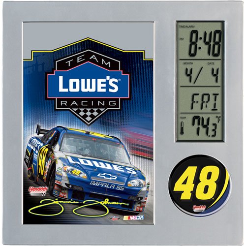 Wincraft Jimmie Johnson Desk Clock Thermometer