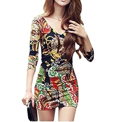 Sexy Short General Print Sheath Spring Summer Cotton/Polyester Wedding Dress/Mini Dress 