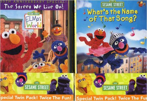 Sesame Street - What's the name of that Song ? / Elmo World - The Street we Live on! (2 Pack)