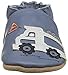Robeez Baby-Boy's Elephant Eddie Loafer, Little Dump Truck Blue, 6-12 Months M US Infant